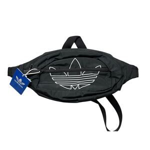 Adidas Originals Black & White Logo Nationals Waist Pack Fanny Pack New